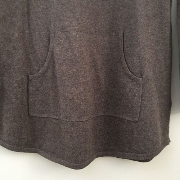 Cynthia Rowley brown scoop neck sweater tunic | Size Medium - Picture 2 of 8